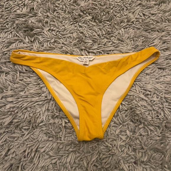 Miss Selfridge V Front Bikini Brief Bottom in Yellow - Picture 8 of 9